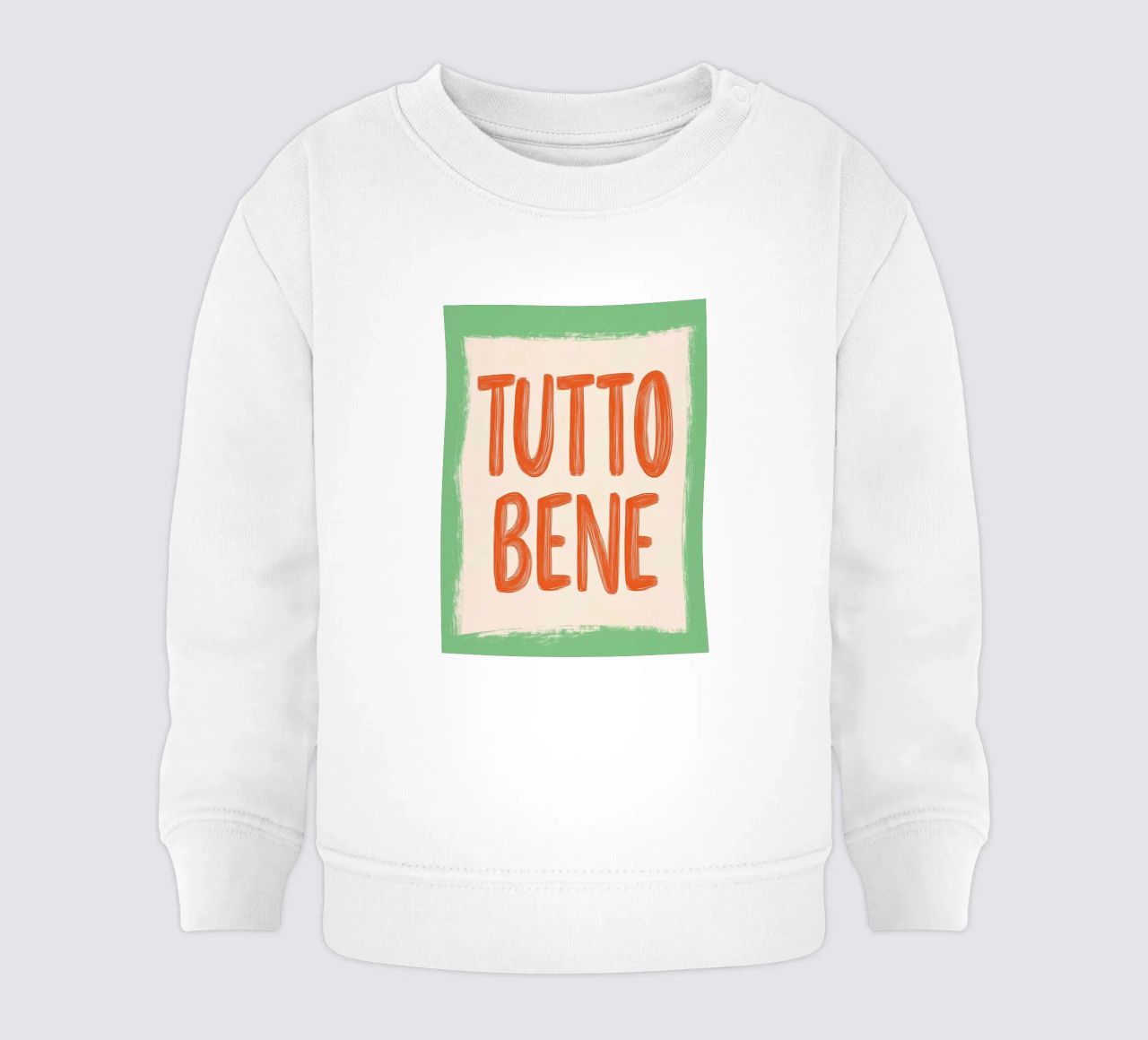Tutto Bene, Slogan felpa neonato da Carinaprint