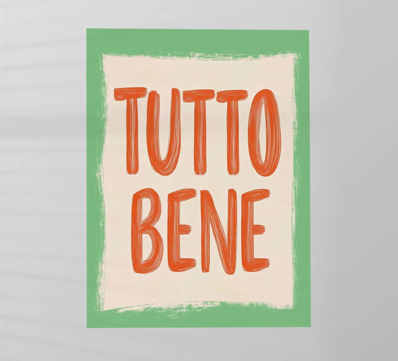 Tutto Bene, Slogan pellicola backlit da Carinaprint
