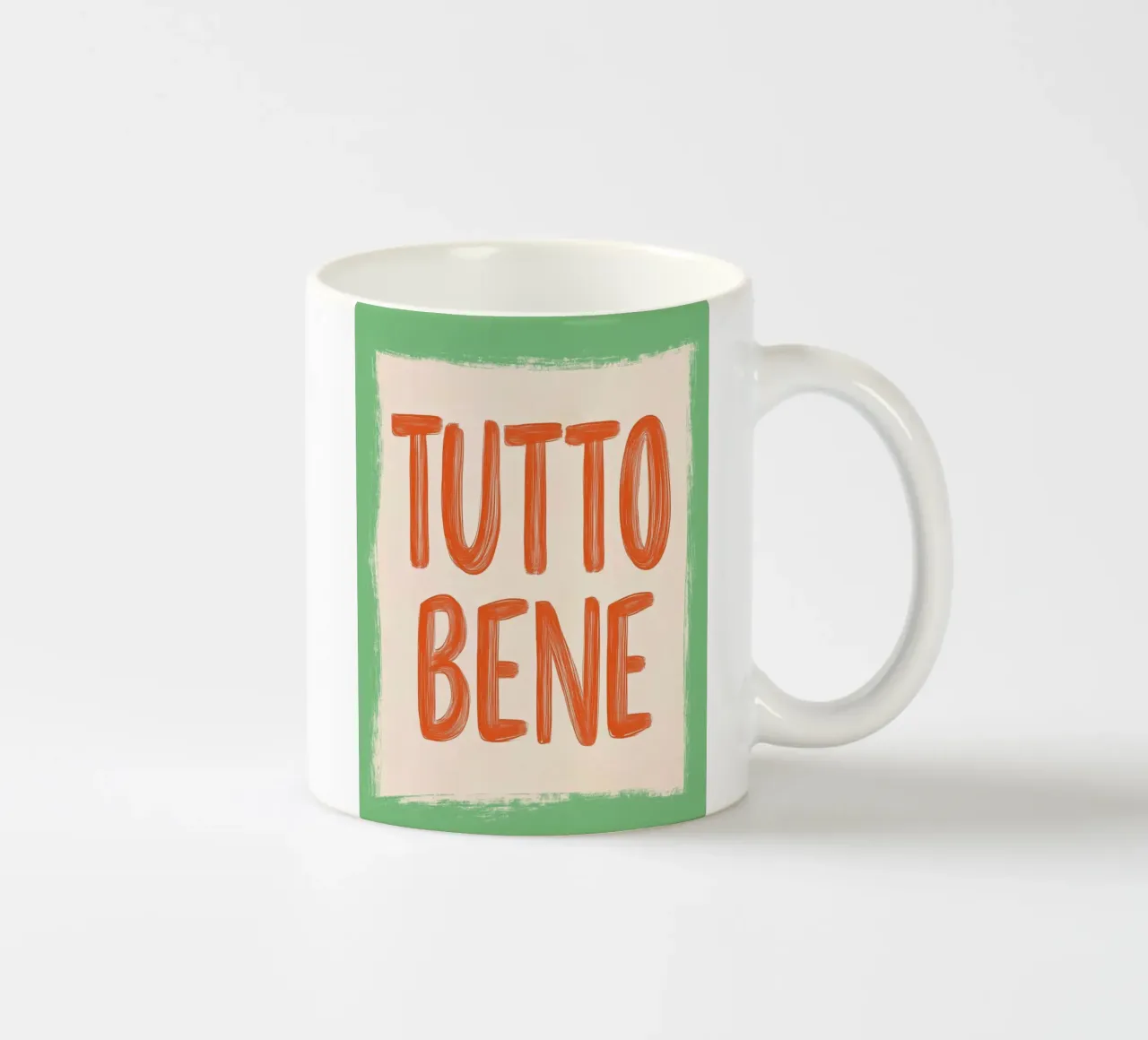 Tutto Bene, Slogan tazza in ceramica da Carinaprint