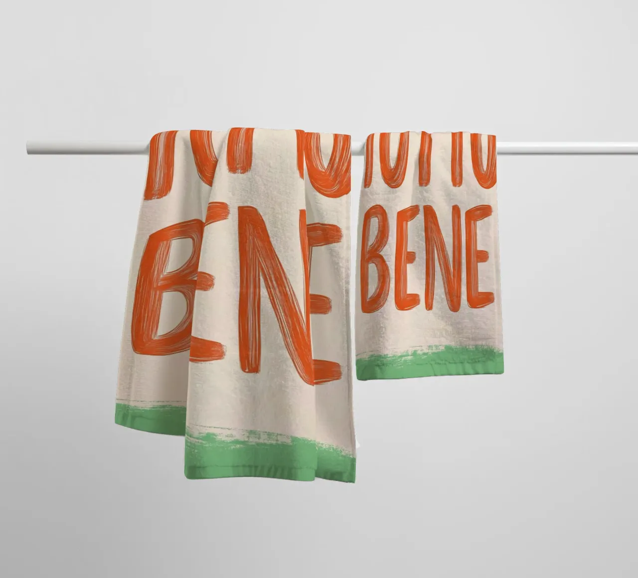 Tutto Bene, Slogan asciugamano da bagno da Carinaprint