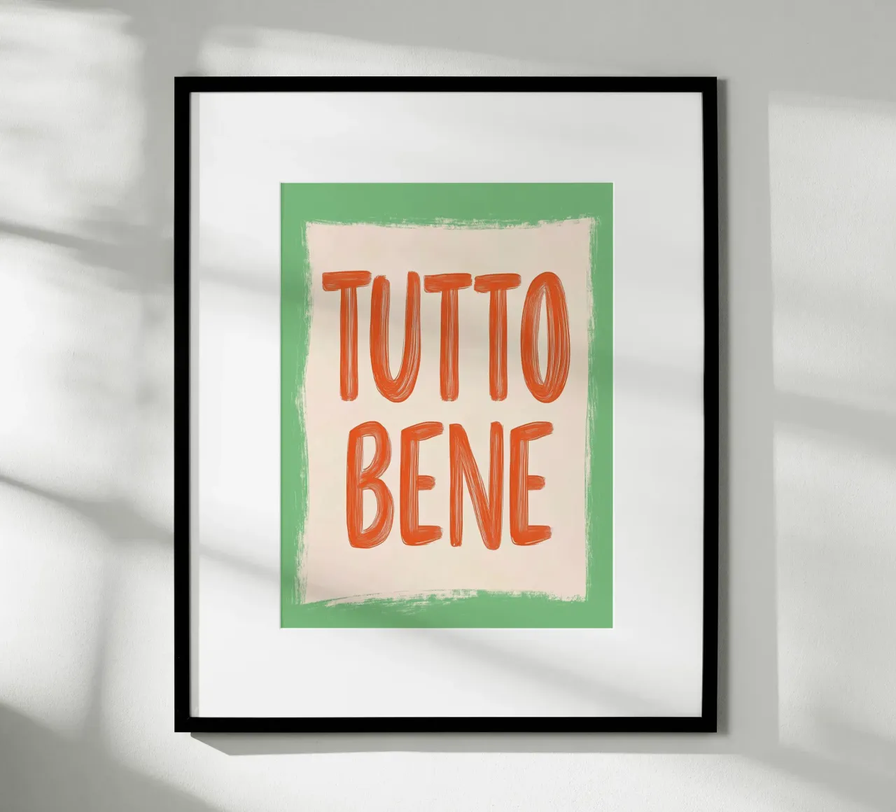 Alles gut, Slogan Poster von Carinaprint