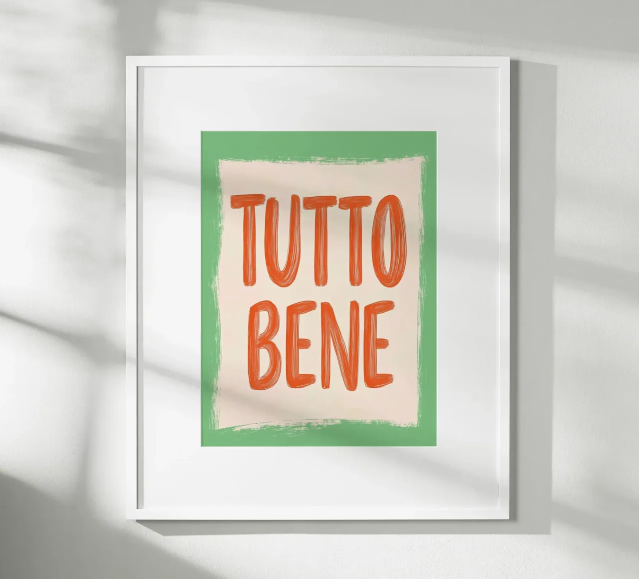 Alles gut, Slogan Poster von Carinaprint