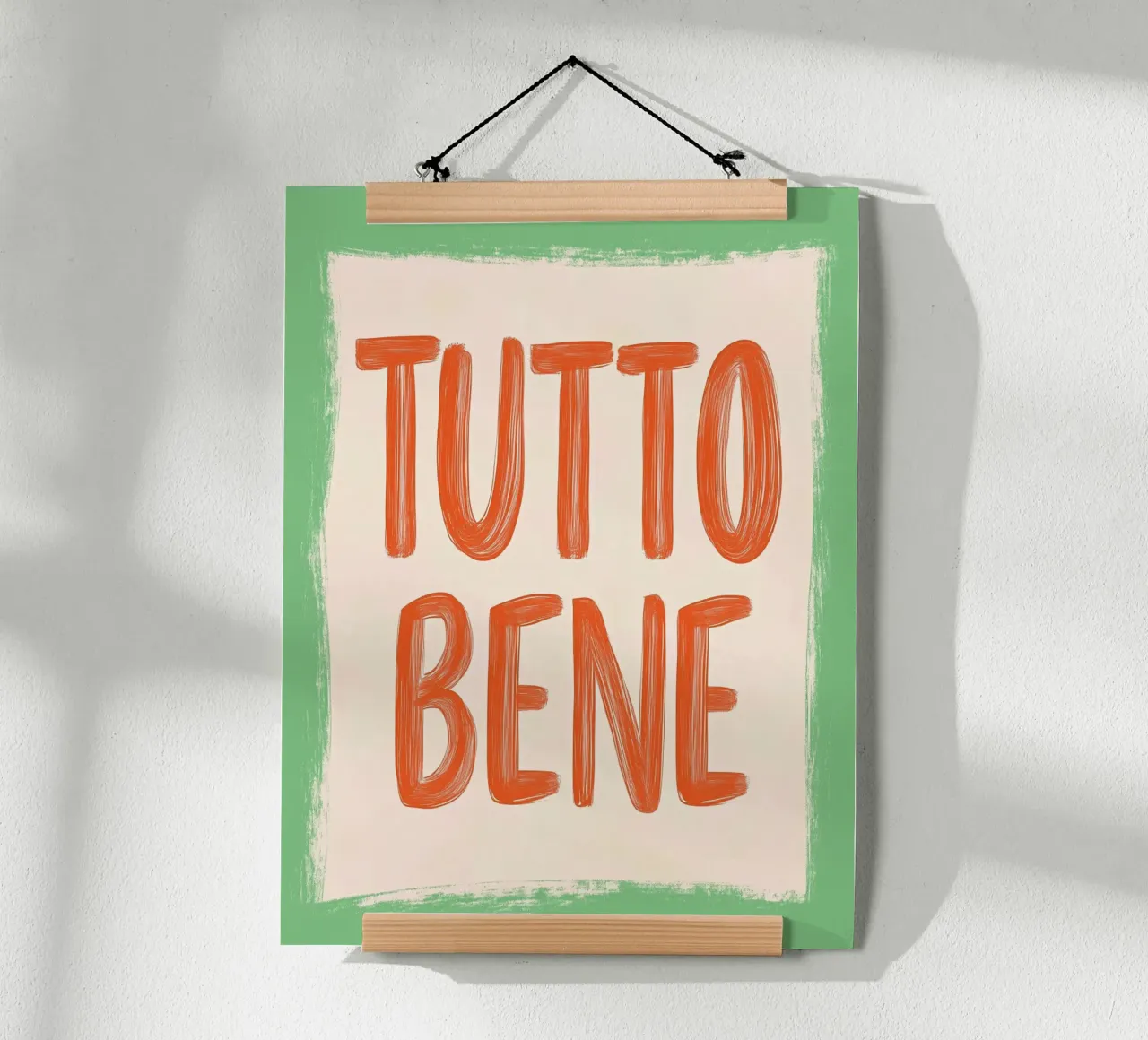 Alles gut, Slogan Poster von Carinaprint