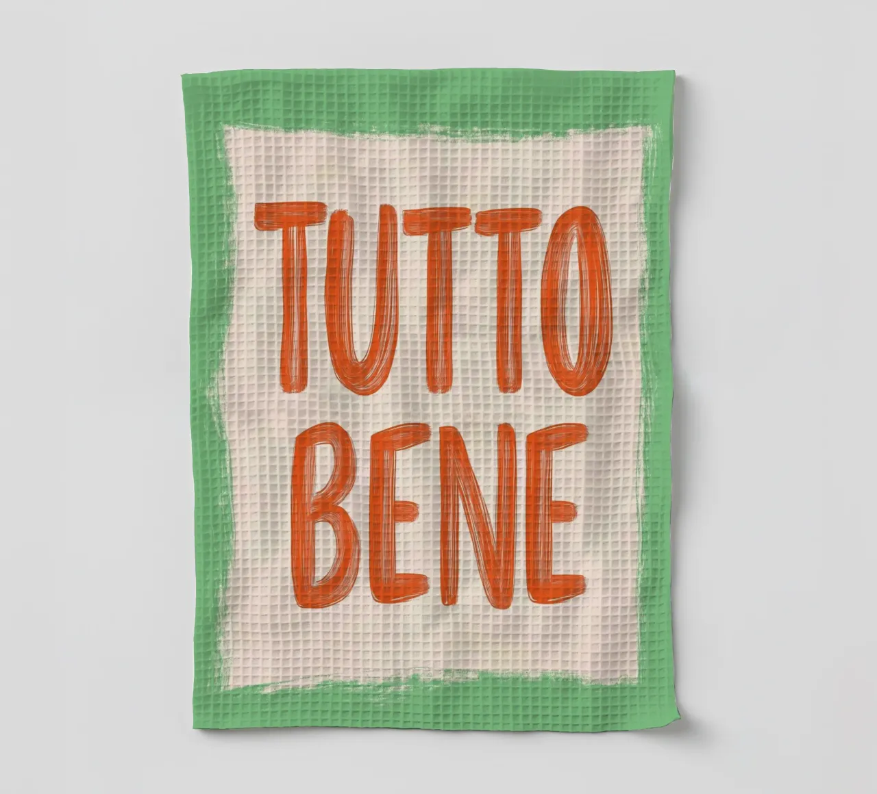Tutto Bene, Slogan canovaccio da cucina da Carinaprint
