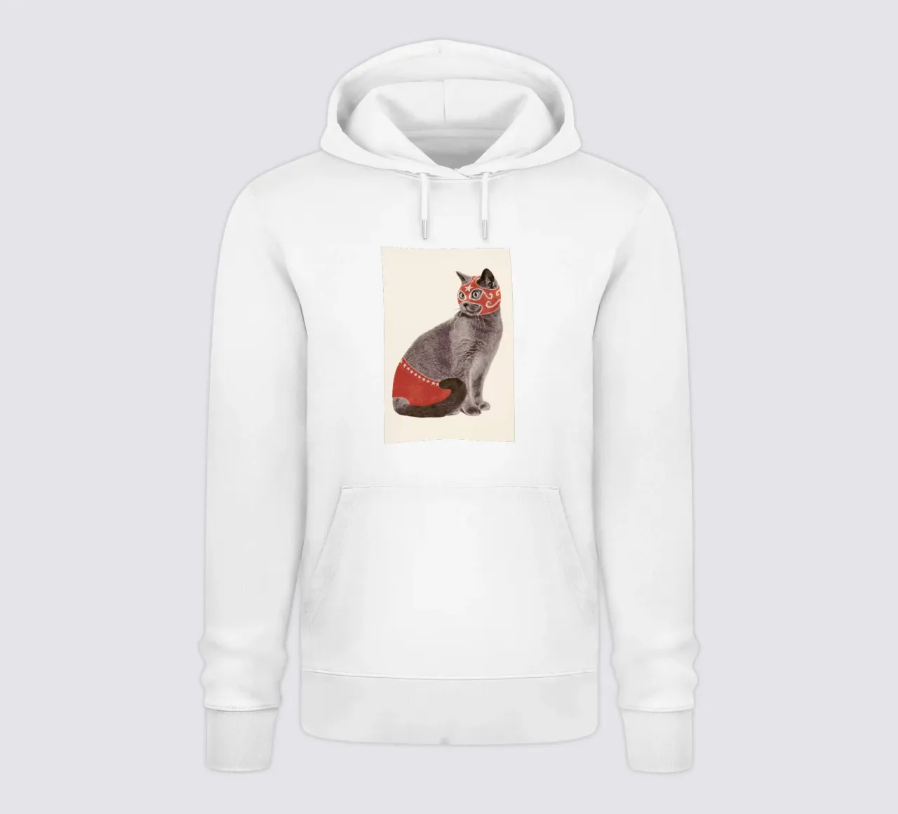 Chat Catcheur Print felpa con cappuccio da Florent Bodart