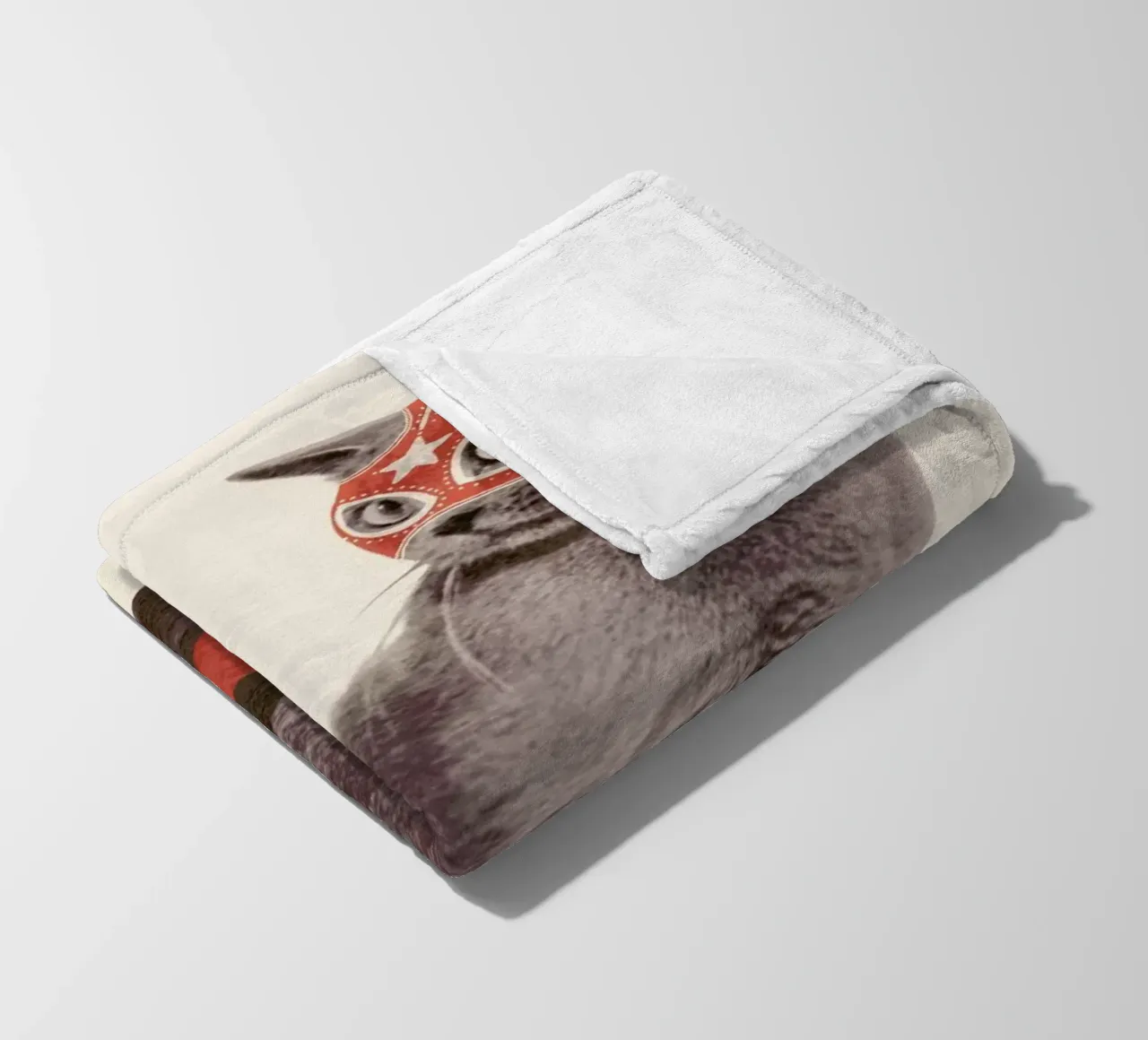 Chat Catcheur Print coperta in pile da Florent Bodart