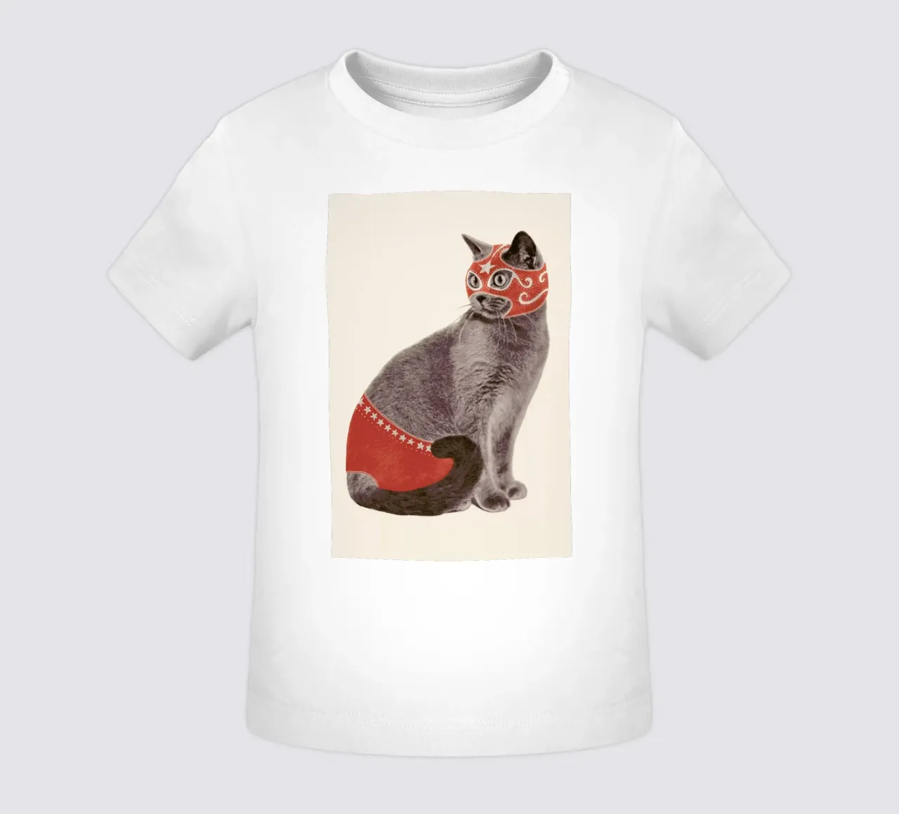 Chat Catcheur Print maglietta neonato da Florent Bodart