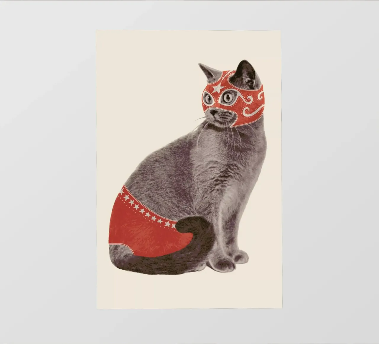 Chat Catcheur Print telo in pvc da Florent Bodart