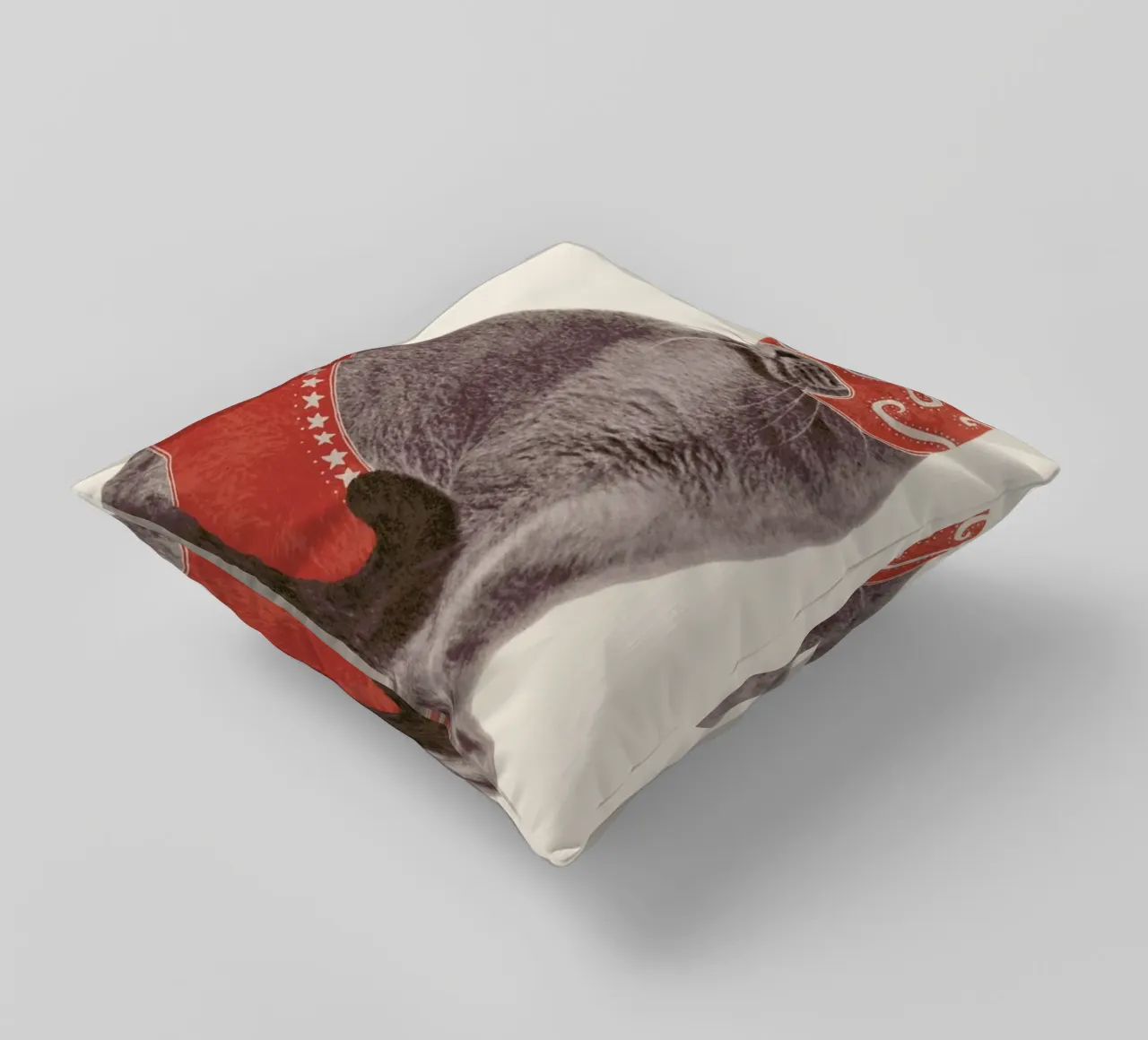 Chat Catcheur Print cuscino da Florent Bodart