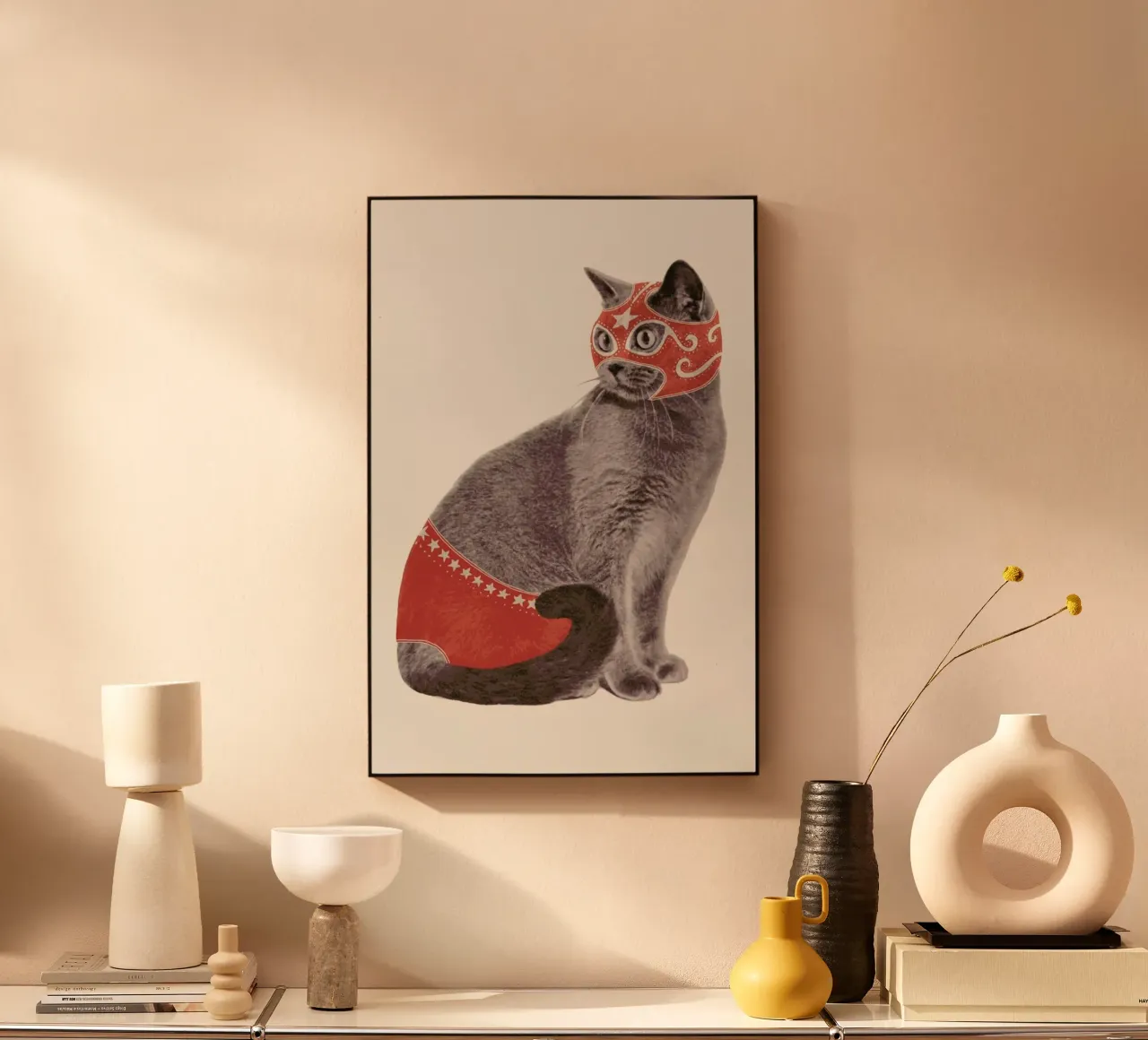 Chat Catcheur Print plexiglass da Florent Bodart