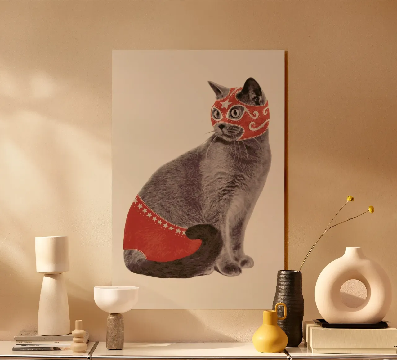 Chat Catcheur Print plexiglass da Florent Bodart
