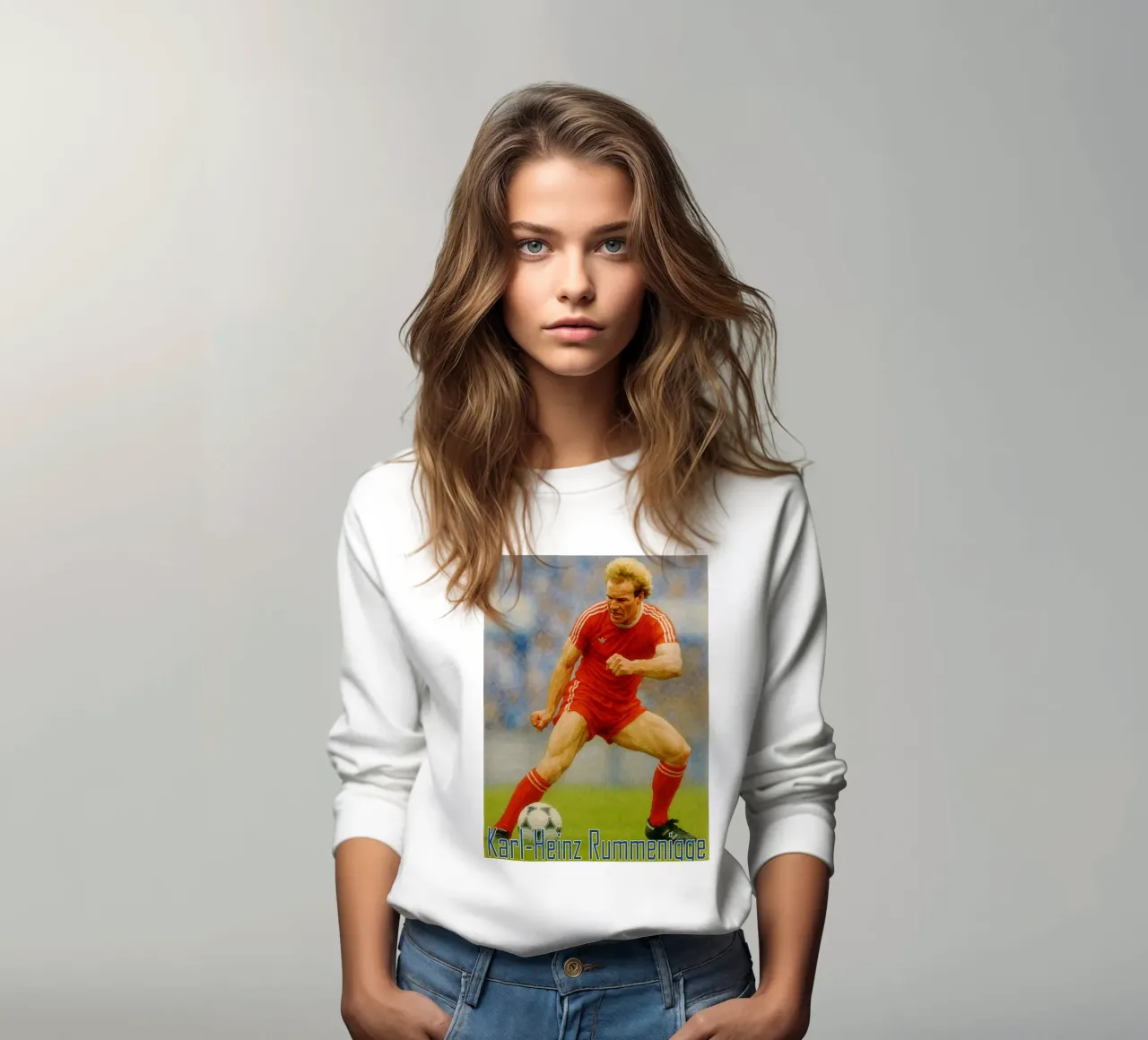 Karl-Heinz Rummenigge Repeindre Imaginer Redessiner sweat de MOKAIYA