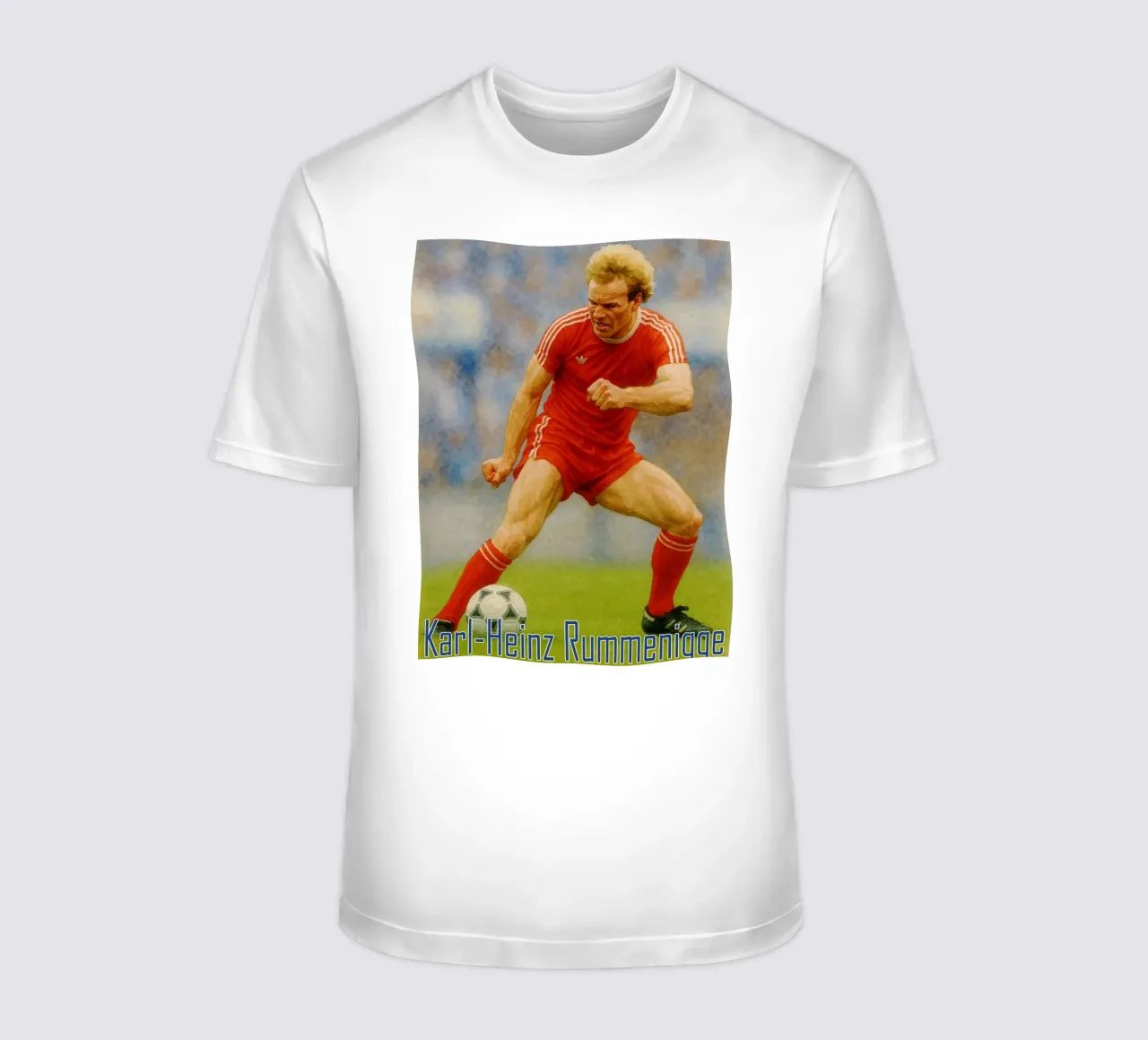 Karl-Heinz Rummenigge Repeindre Imaginer Redessiner t-shirt de MOKAIYA