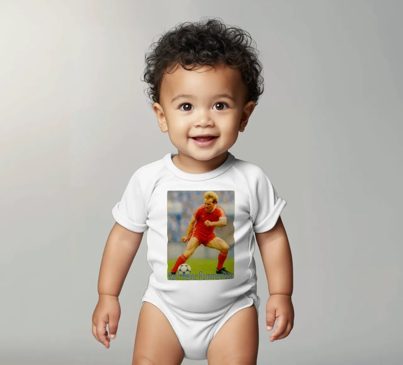 Karl-Heinz Rummenigge Repeindre Imaginer Redessiner body bébé de MOKAIYA