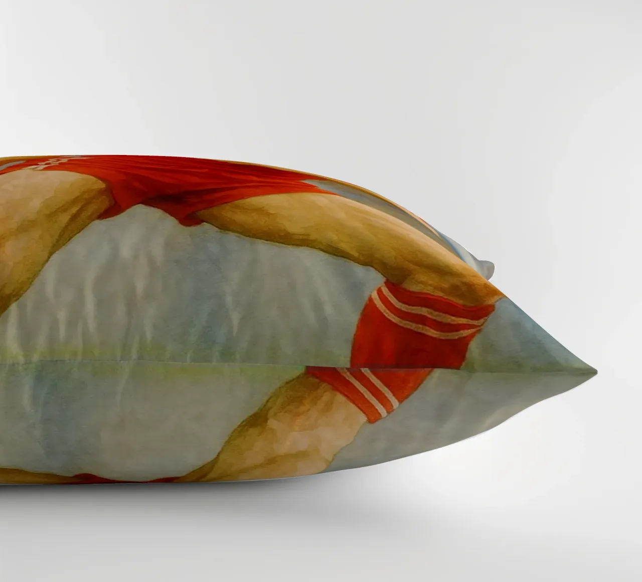 Karl-Heinz Rummenigge Repainting Imagination Redrawing decorative cushion by MOKAIYA
