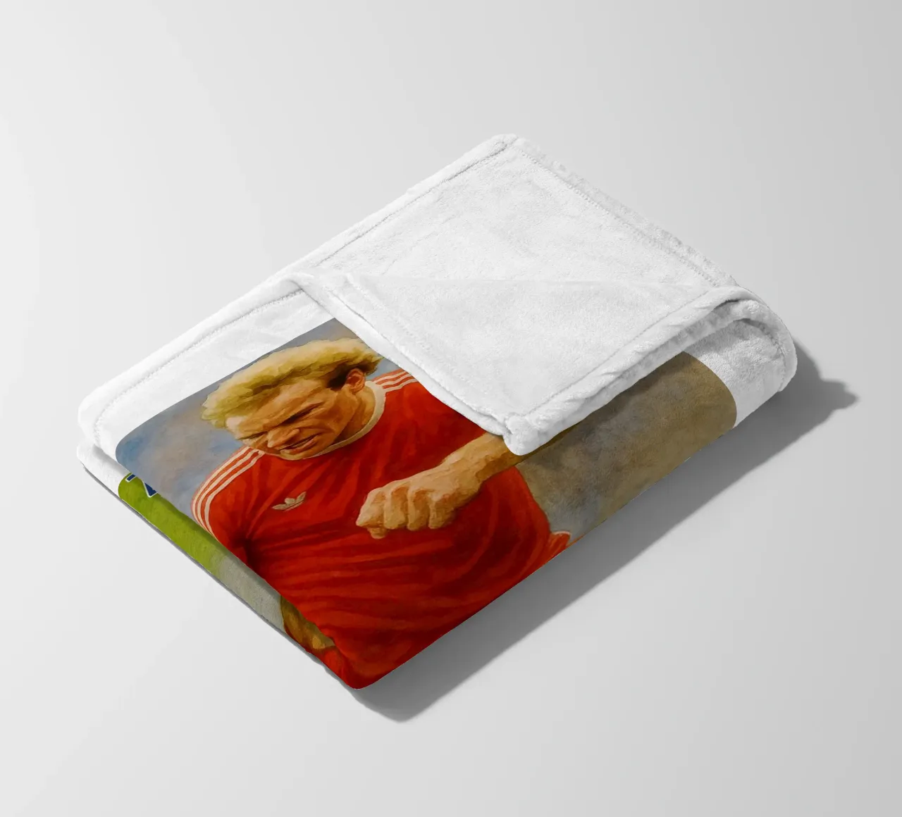 Karl-Heinz Rummenigge Repainting Imagination Redrawing fleece blanket by MOKAIYA