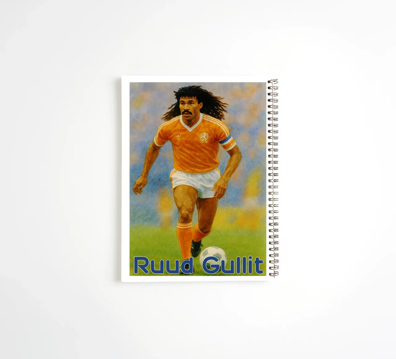 Ruud Gullit Repainting Imagination Redrawing spiral notebook by MOKAIYA