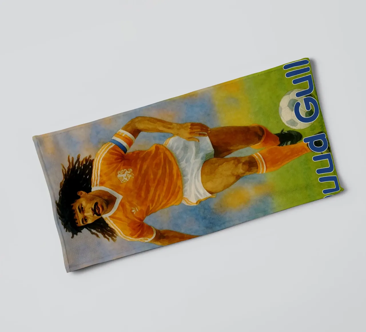 Ruud Gullit Repainting Imagination Redrawing towel by MOKAIYA