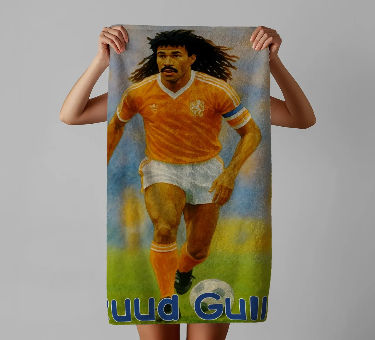 Ruud Gullit Repainting Imagination Redrawing towel by MOKAIYA