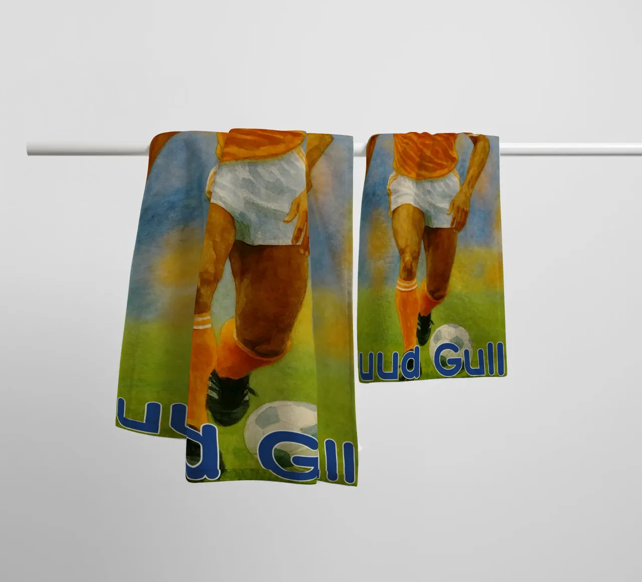 Ruud Gullit Repainting Imagination Redrawing towel by MOKAIYA