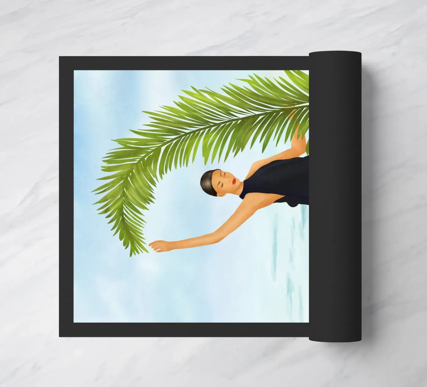 Palm Leaf Elegance doormat by cityart