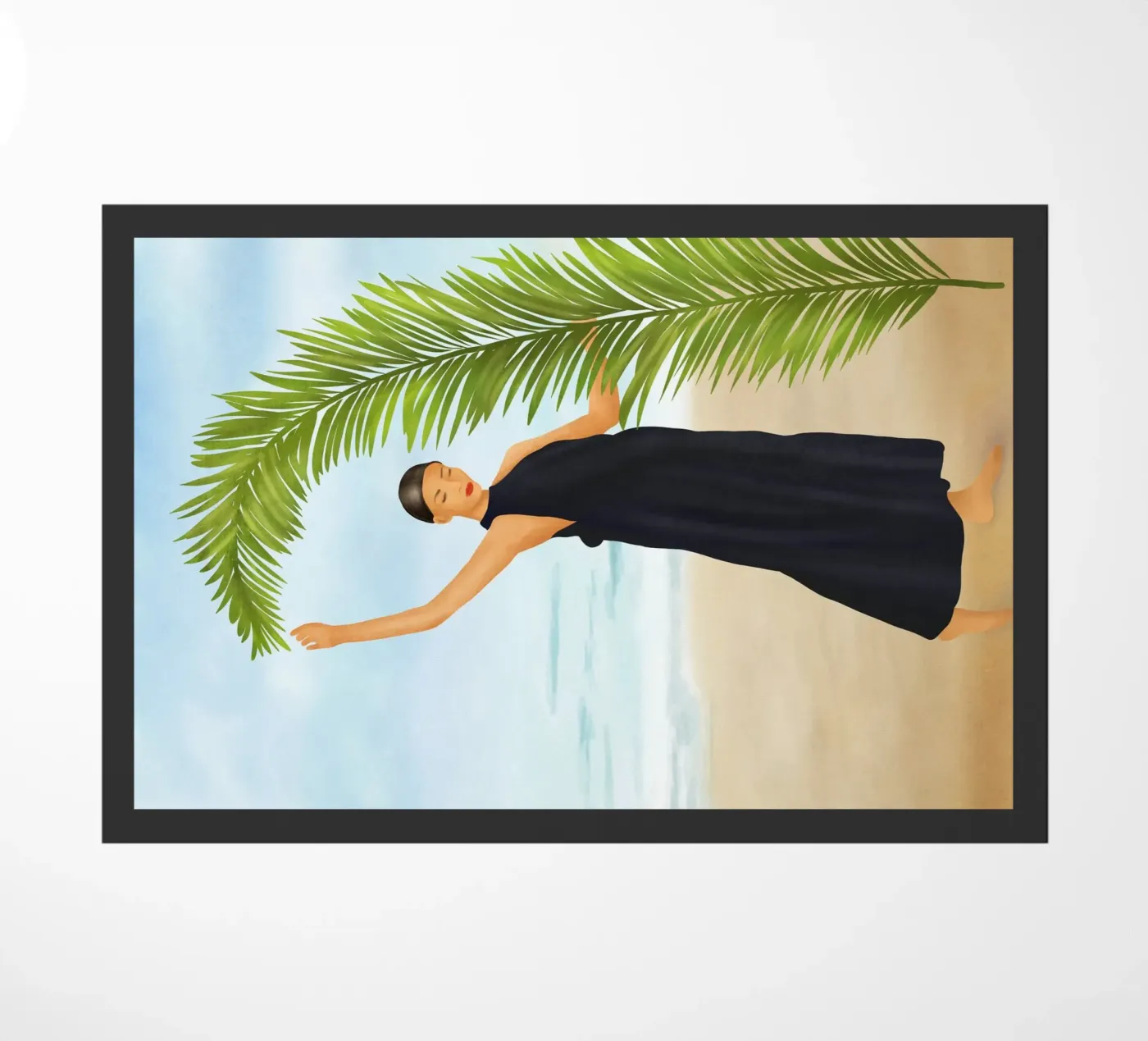 Palm Leaf Elegance doormat by cityart