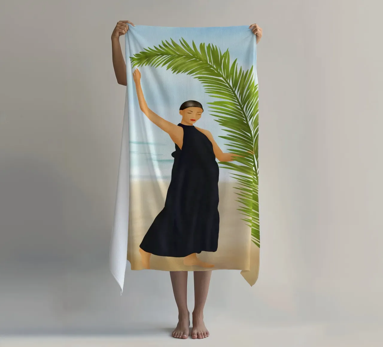 Palm Leaf Elegance telo mare da cityart