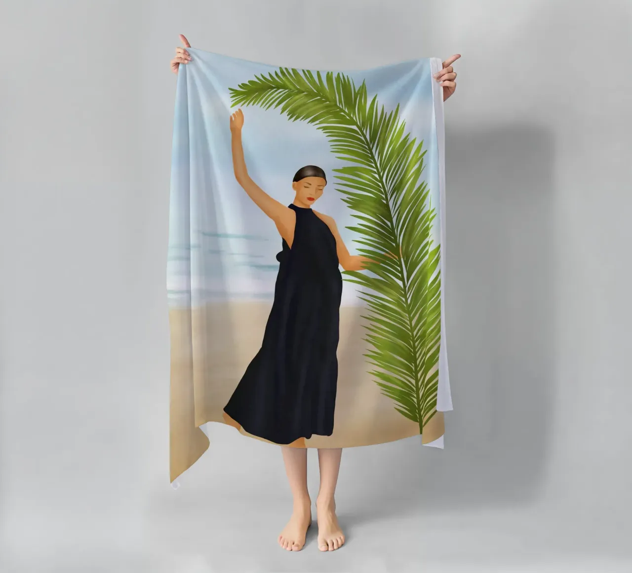 Palm Leaf Elegance telo mare da cityart