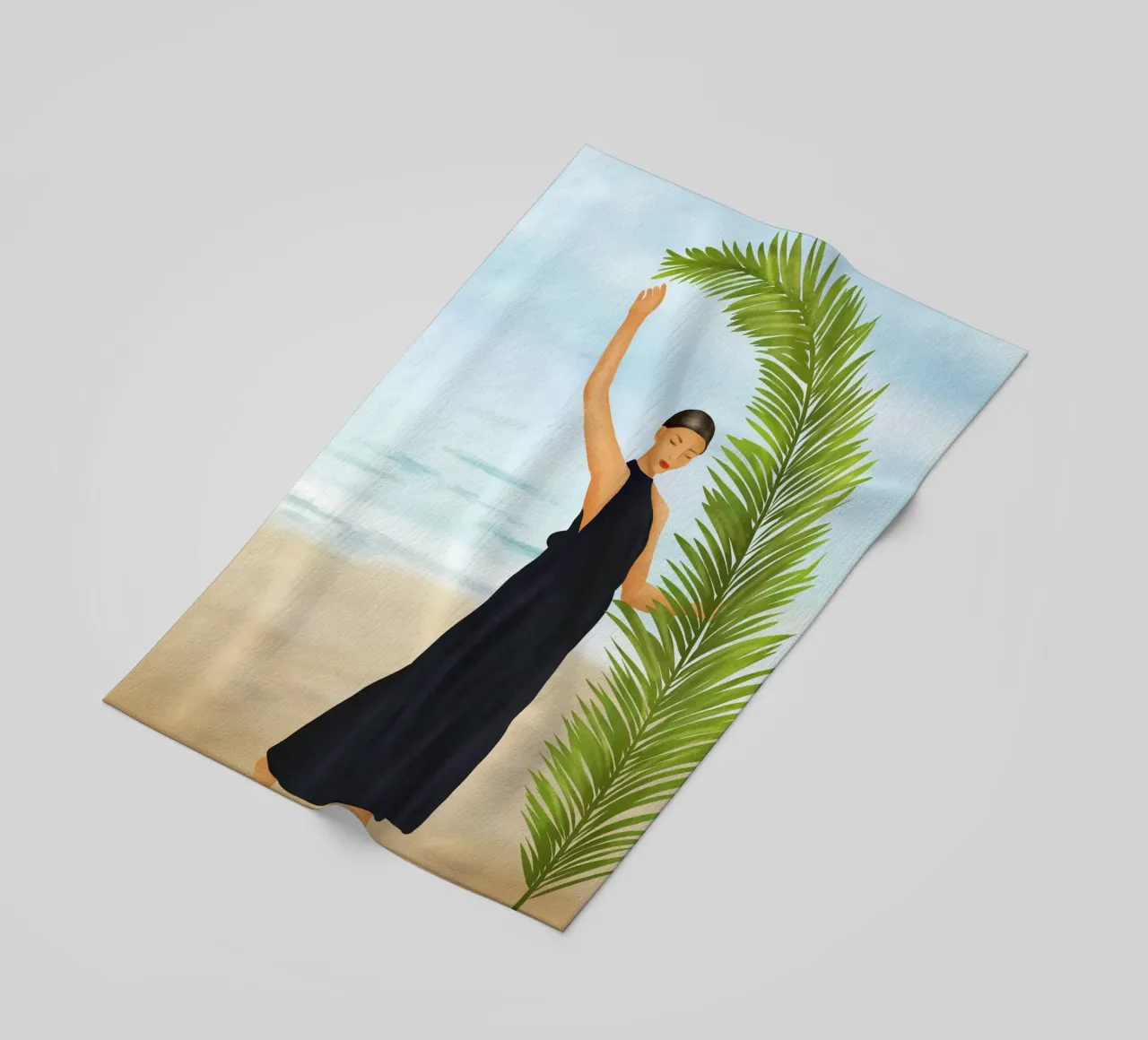 Palm Leaf Elegance telo mare da cityart