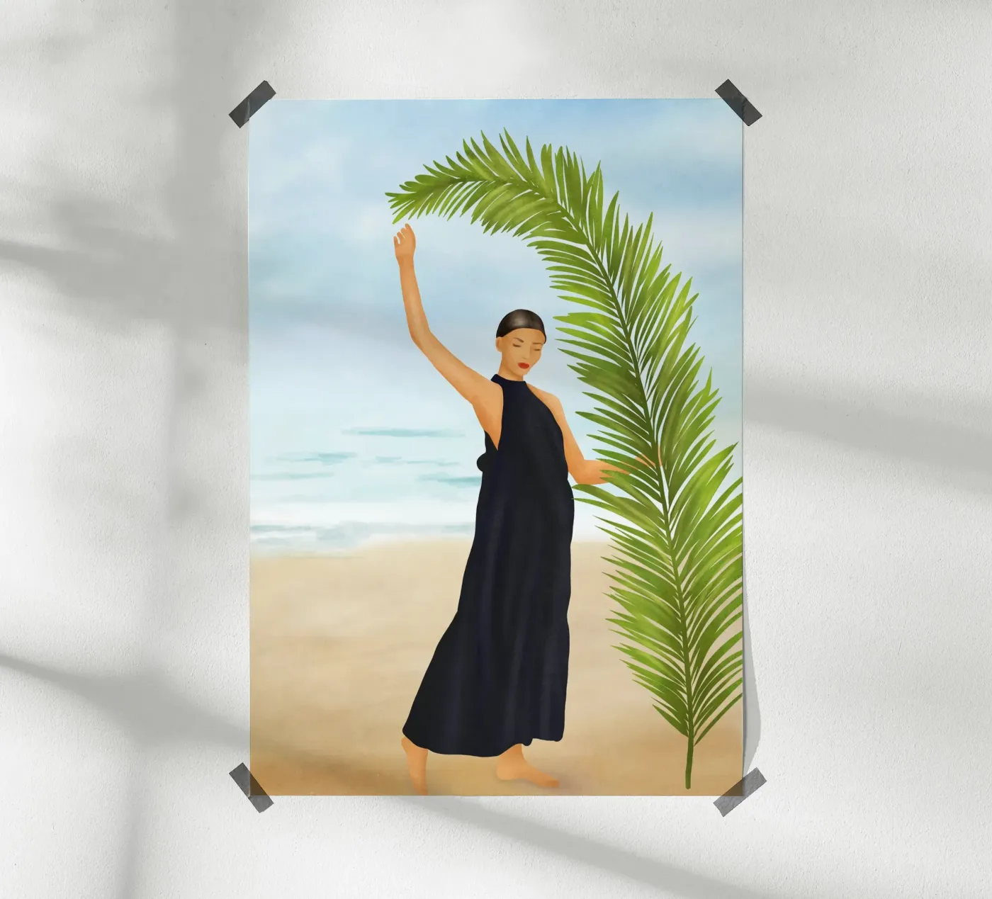 Palm Leaf Elegance poster by cityart
