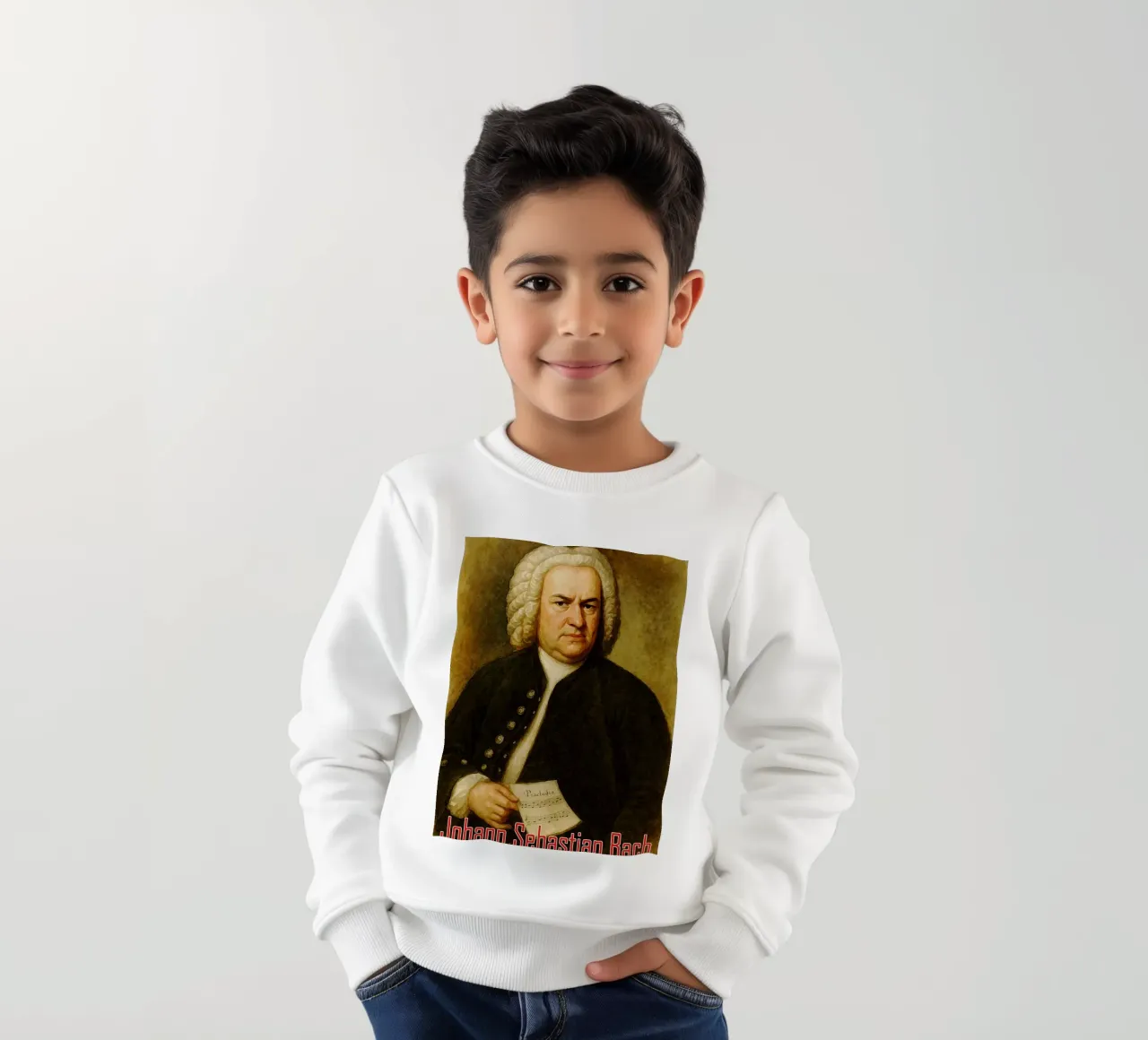 Johann Sebastian Bach Riparlare Immaginazione Ridisegnare felpa bambino da MOKAIYA