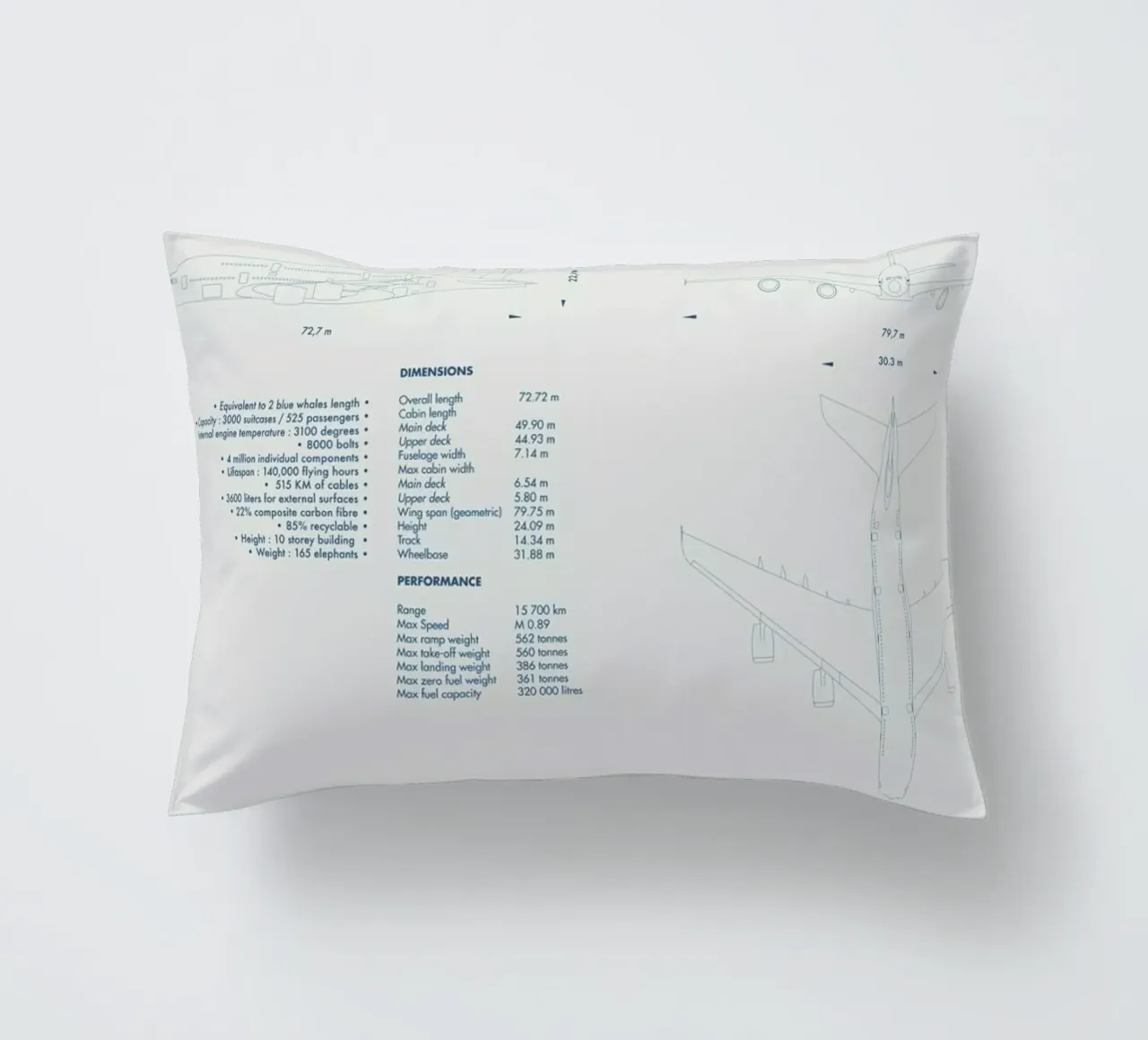 Technical Drawing A380 cuscino da Marc Schulthess