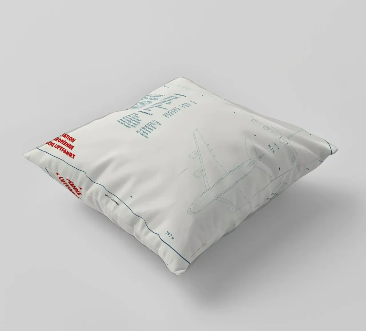 Technical Drawing A380 cuscino da Marc Schulthess
