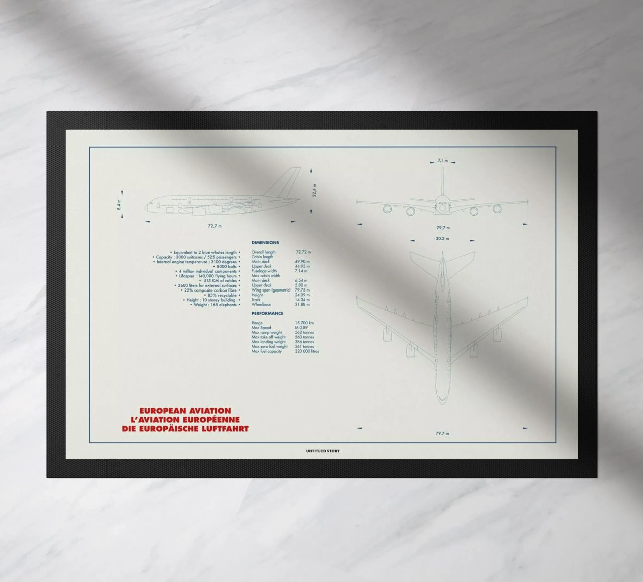 Technical Drawing A380 zerbino da Marc Schulthess