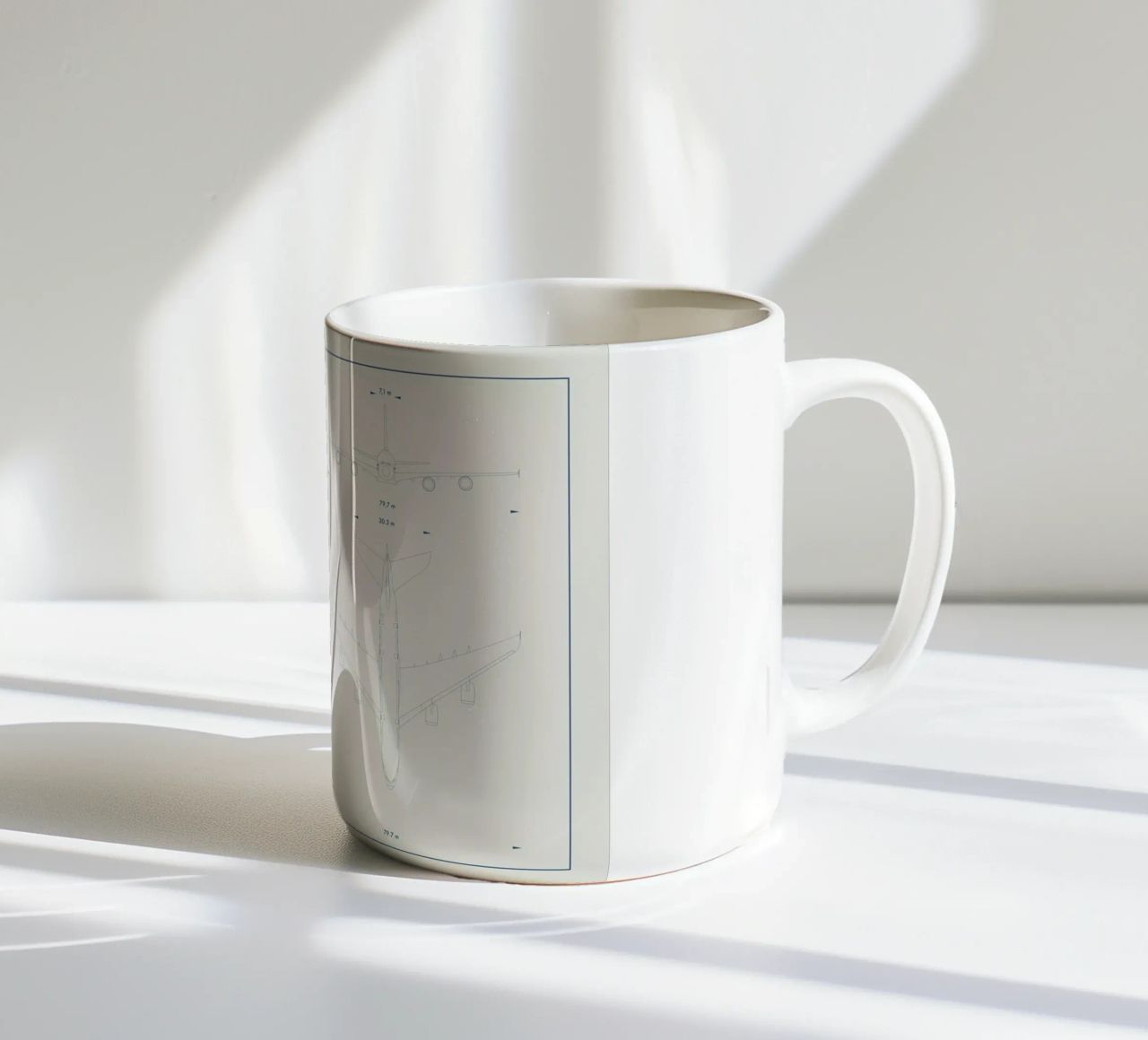 Technical Drawing A380 tazza in ceramica da Marc Schulthess