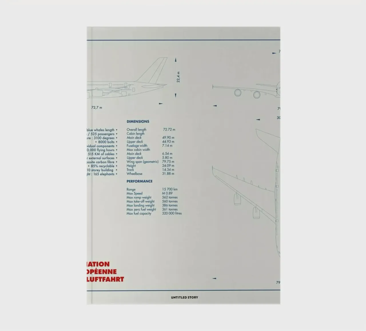 Technical Drawing A380 notebook by Marc Schulthess