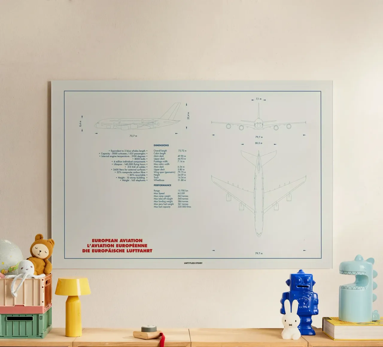 Technical Drawing A380 acrylic glass by Marc Schulthess