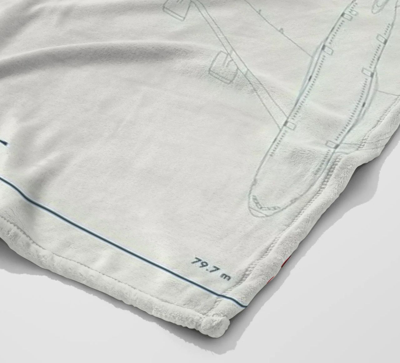 Technical Drawing A380 coperta in pile da Marc Schulthess