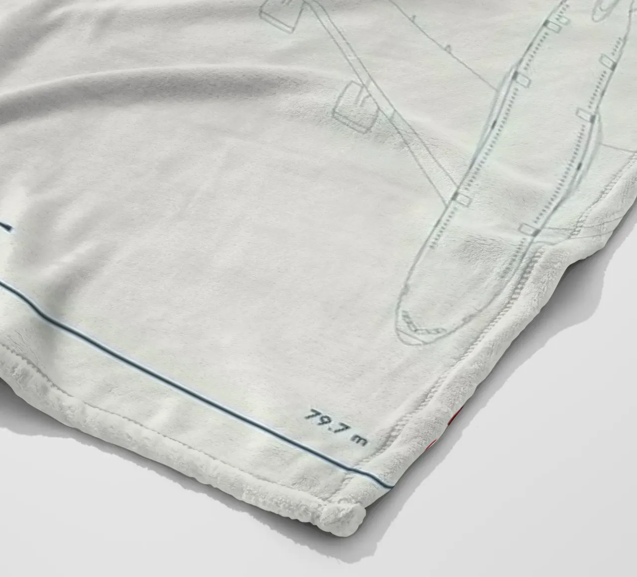 Technical Drawing A380 coperta in pile da Marc Schulthess