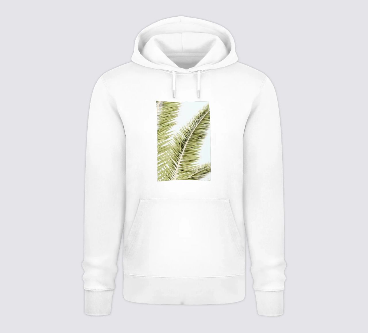 Light Palm Trees felpa con cappuccio da Babett Schultze