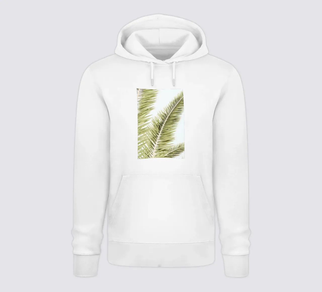 Light Palm Trees felpa con cappuccio da Babett Schultze