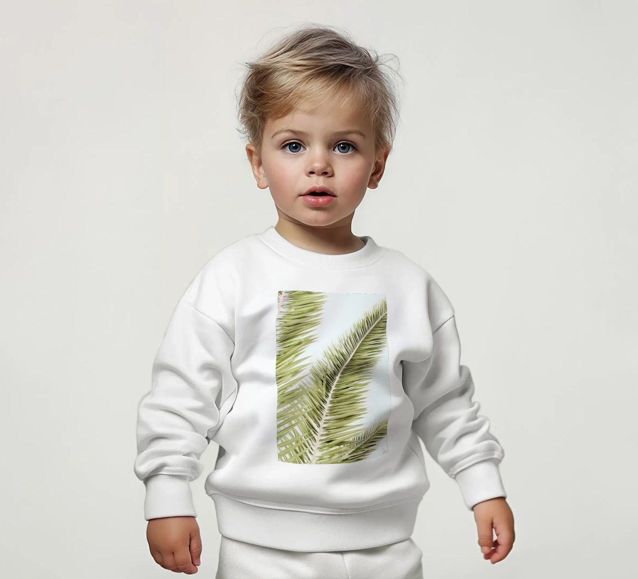 Light Palm Trees felpa neonato da Babett Schultze