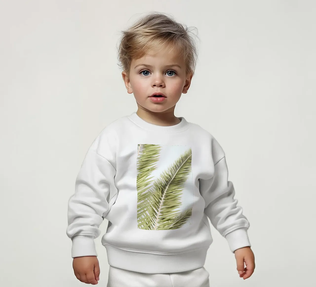 Light Palm Trees Baby Sweatshirt von Babett Schultze