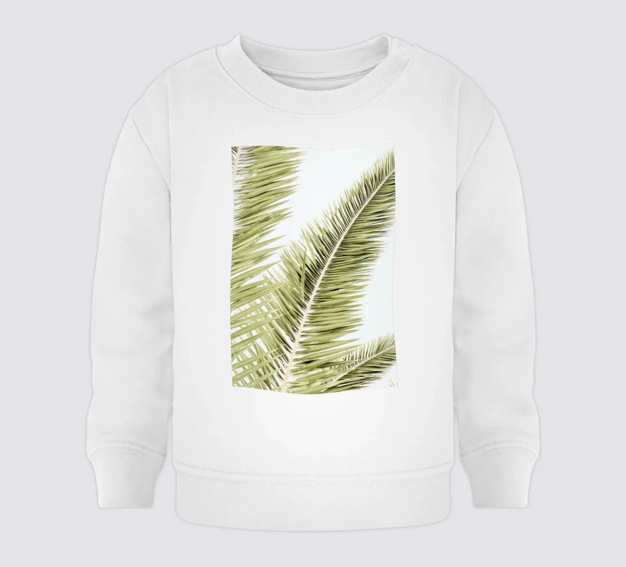 Light Palm Trees Baby Sweatshirt von Babett Schultze