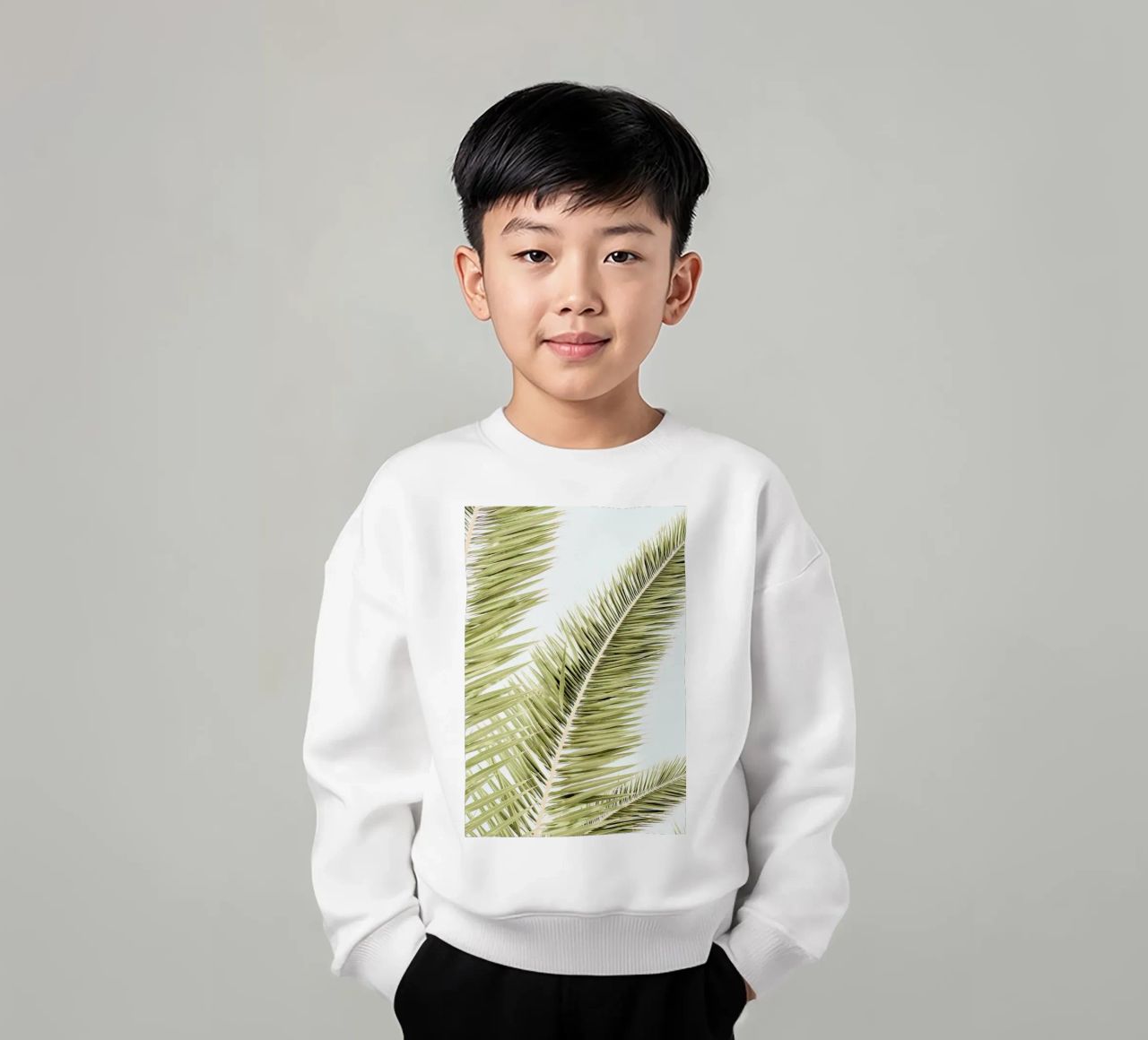 Light Palm Trees felpa bambino da Babett Schultze