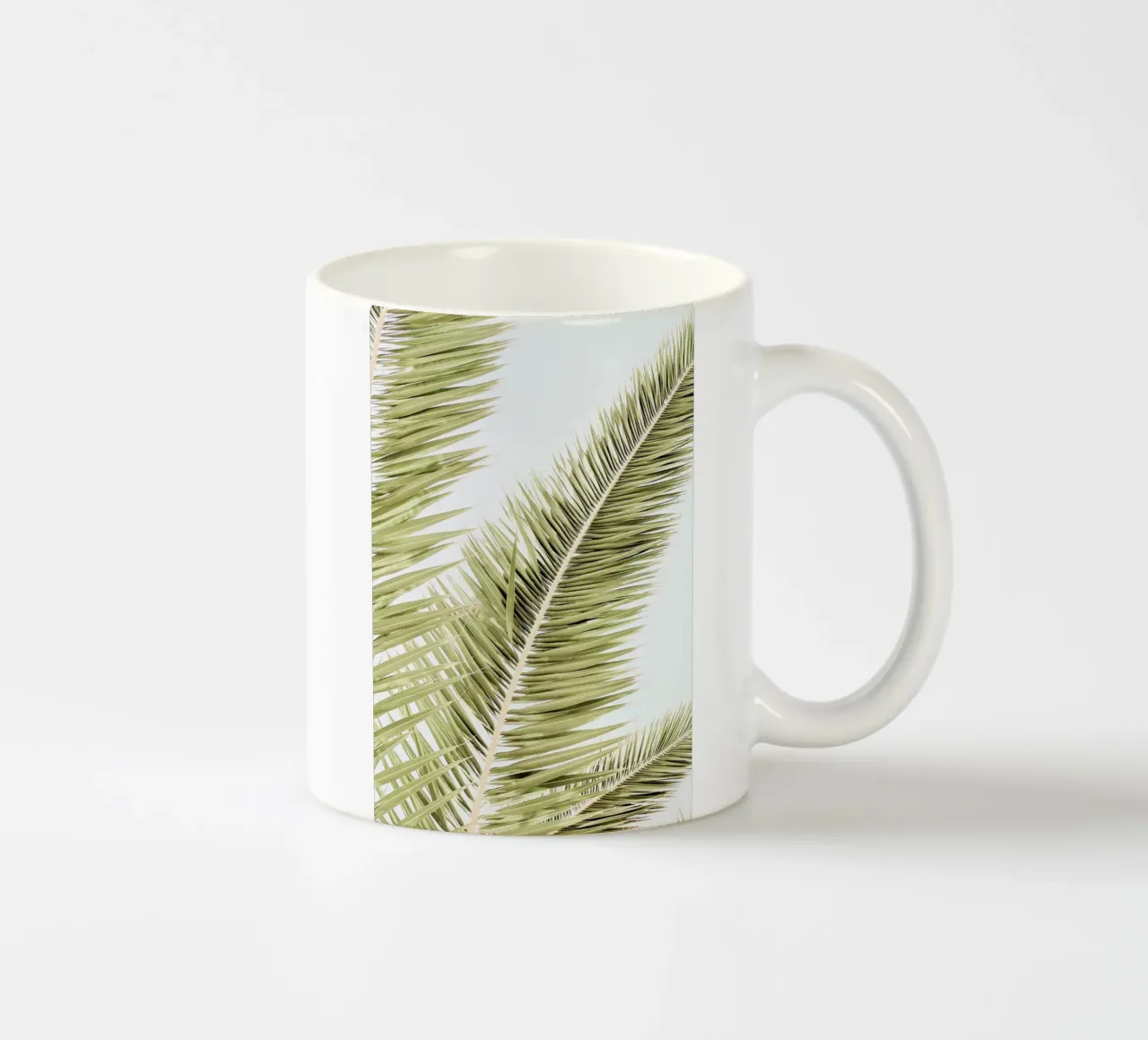 Light Palm Trees mug en céramique de Babett Schultze