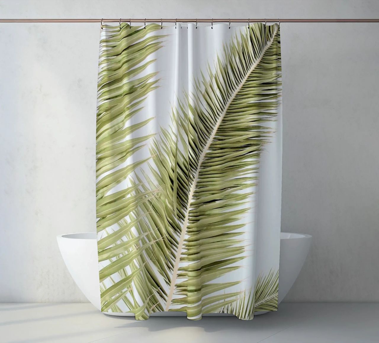 Light Palm Trees tenda da doccia da Babett Schultze