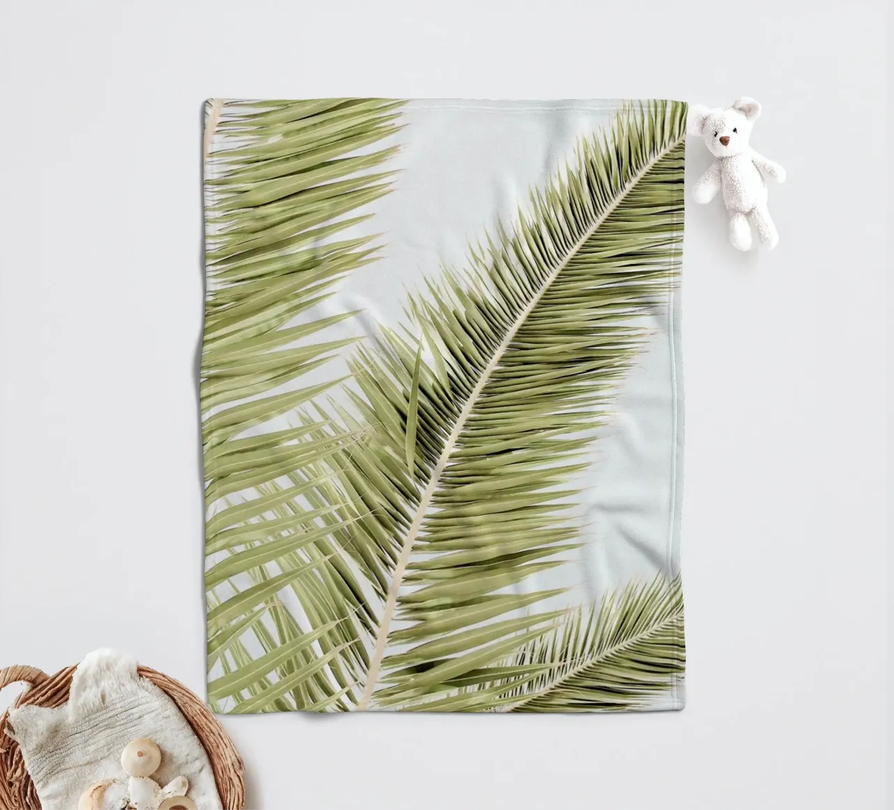 Light Palm Trees manta de franela de Babett Schultze