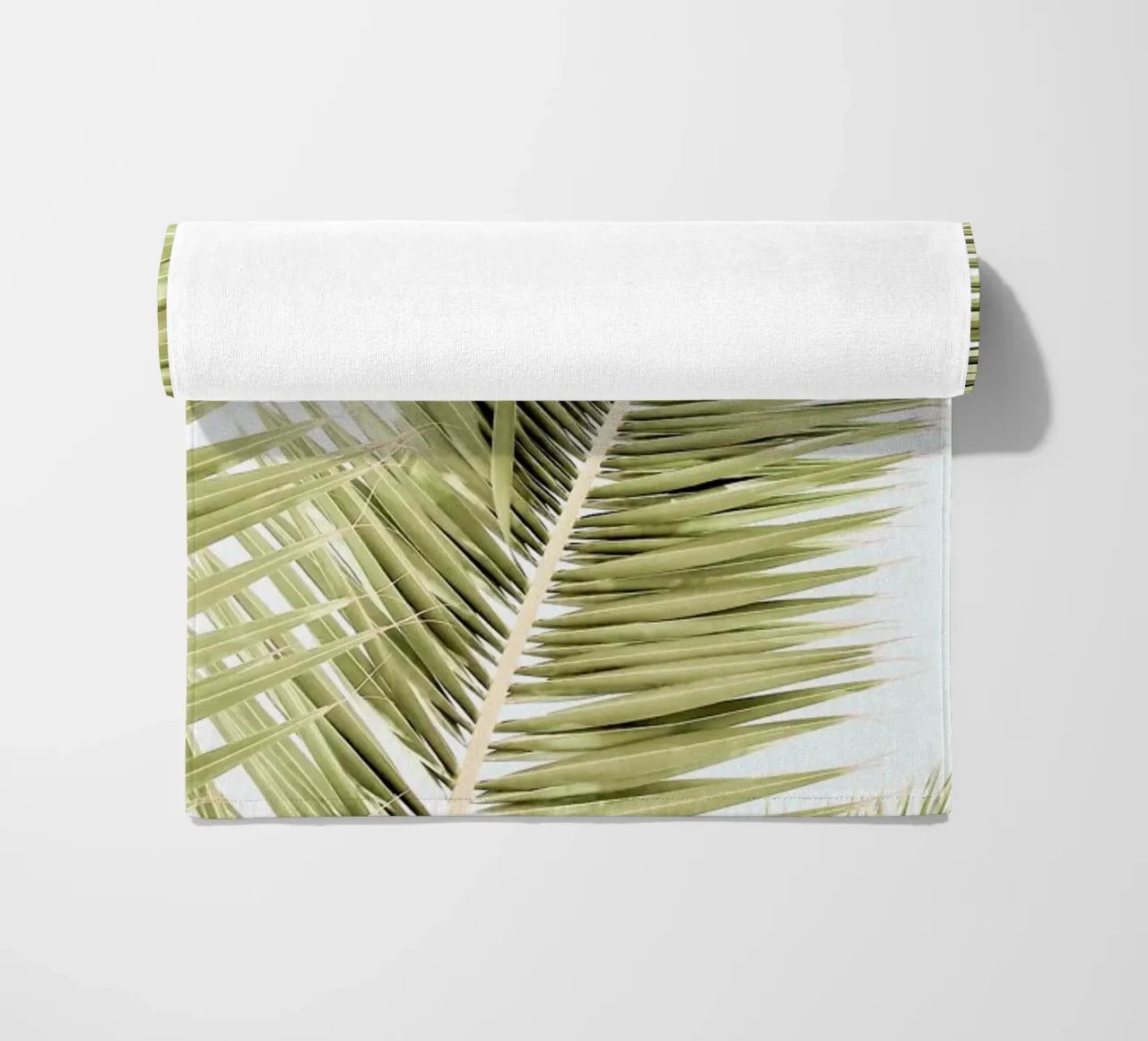 Light Palm Trees beach towel by Babett Schultze