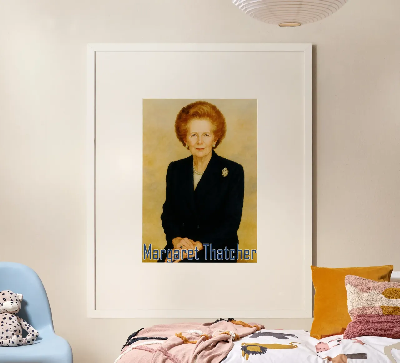 Margaret Thatcher Painting Imagination Redrawing hahnemühle by MOKAIYA